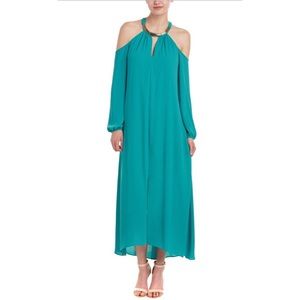 NWT BCBG Ivonka Dress in Dark Sea Green